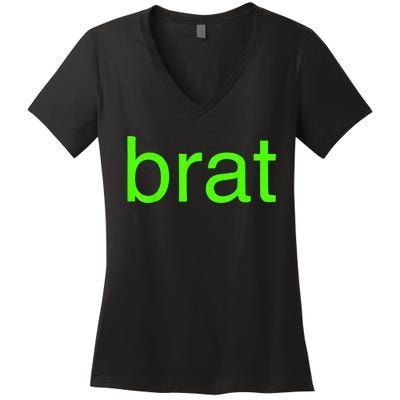 Trending Green Brat Women's V-Neck T-Shirt