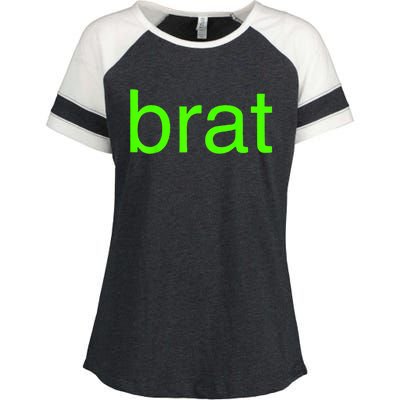 Trending Green Brat Enza Ladies Jersey Colorblock Tee