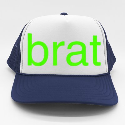 Trending Green Brat Trucker Hat