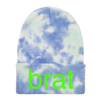 Trending Green Brat Tie Dye 12in Knit Beanie