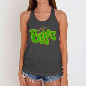 Trending Green Brat Women's Knotted Racerback Tank