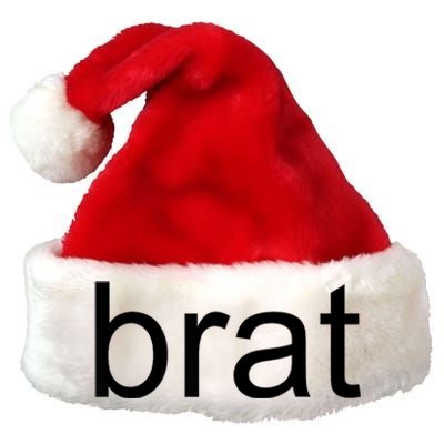 Trending Green Brat Premium Christmas Santa Hat