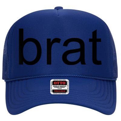 Trending Green Brat High Crown Mesh Back Trucker Hat