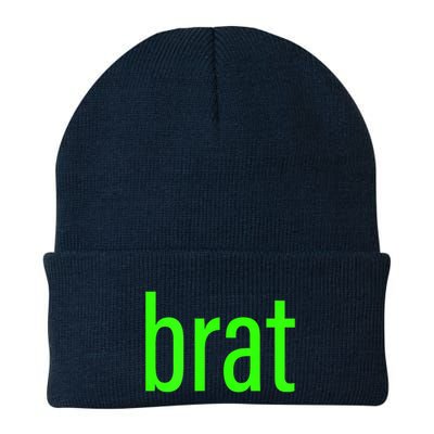 Trending Green Brat Knit Cap Winter Beanie