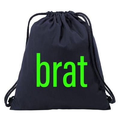 Trending Green Brat Drawstring Bag