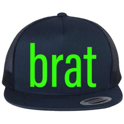 Trending Green Brat Flat Bill Trucker Hat