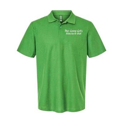 The Gang Blacks Out St Pattys Day Softstyle Adult Sport Polo