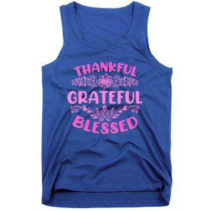 Thankful Grateful Blessed Gift Tank Top