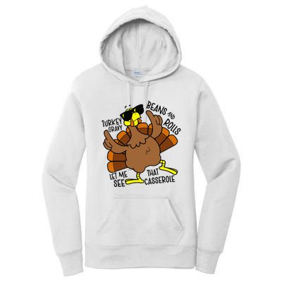 Turkey Gravy Beans And Rolls Let Me See That Casserole Women's Pullover Hoodie