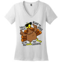 Turkey Gravy Beans And Rolls Let Me See That Casserole Women's V-Neck T-Shirt