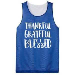 Thankful Grateful Blessed Gift Thanksgiving Day Cute Gift Mesh Reversible Basketball Jersey Tank