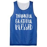 Thankful Grateful Blessed Gift Thanksgiving Day Cute Gift Mesh Reversible Basketball Jersey Tank