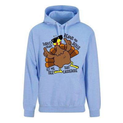 Turkey Gravy Beans And Rolls Let Me See That Casserole Unisex Surf Hoodie