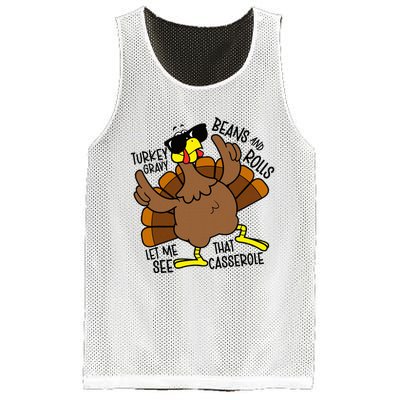 Turkey Gravy Beans And Rolls Let Me See That Casserole Mesh Reversible Basketball Jersey Tank