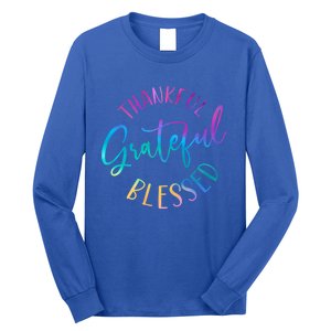 Thankful Grateful Blessed Cute Gift Long Sleeve Shirt