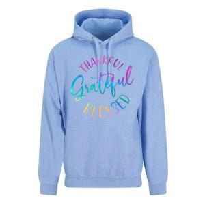 Thankful Grateful Blessed Cute Gift Unisex Surf Hoodie