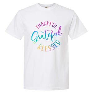 Thankful Grateful Blessed Cute Gift Garment-Dyed Heavyweight T-Shirt