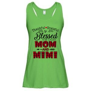 Thankful Grateful Blessed To Be Called Mom And Mimi Gift Ladies Essential Flowy Tank