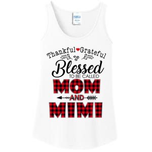 Thankful Grateful Blessed To Be Called Mom And Mimi Gift Ladies Essential Tank