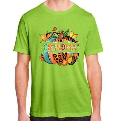 Thankful Grateful Blessed Grandma Pumpkin Matching Family Great Gift Adult ChromaSoft Performance T-Shirt