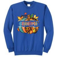 Thankful Grateful Blessed Grandma Pumpkin Matching Family Great Gift Tall Sweatshirt