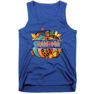 Thankful Grateful Blessed Grandma Pumpkin Matching Family Great Gift Tank Top