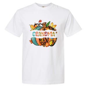 Thankful Grateful Blessed Grandma Pumpkin Matching Family Great Gift Garment-Dyed Heavyweight T-Shirt