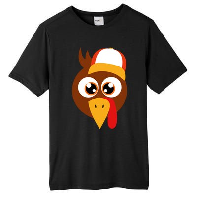 Thankful Grateful Blessed Thanksgiving Turkey Baseball Hat Gift Tall Fusion ChromaSoft Performance T-Shirt