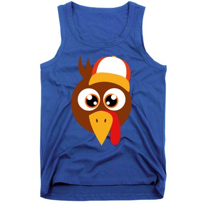 Thankful Grateful Blessed Thanksgiving Turkey Baseball Hat Gift Tank Top