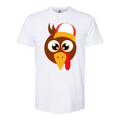 Thankful Grateful Blessed Thanksgiving Turkey Baseball Hat Gift Softstyle® CVC T-Shirt