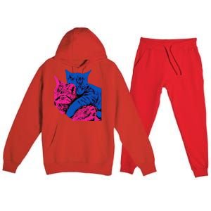 Tv Girl Band French Exit Album Funny Cat Lovers Gift Premium Hooded Sweatsuit Set