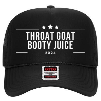 Throat Goat Booty Juice 2024 High Crown Mesh Back Trucker Hat