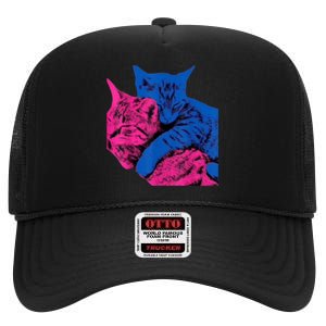 Tv Girl Band French Exit Album Funny Cat Lovers High Crown Mesh Back Trucker Hat