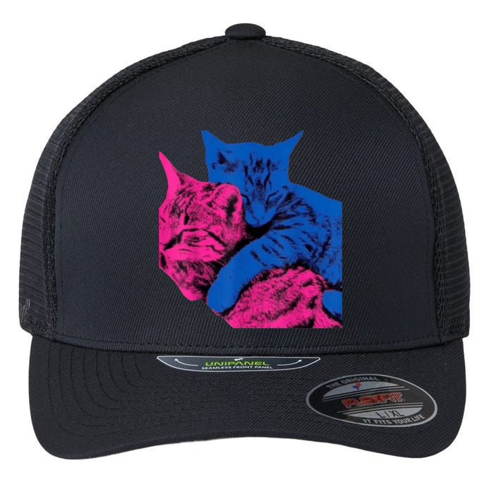 Tv Girl Band French Exit Album Funny Cat Lovers Flexfit Unipanel Trucker Cap