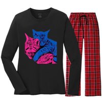 Tv Girl Band French Exit Album Funny Cat Lovers Women's Long Sleeve Flannel Pajama Set 