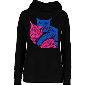 Tv Girl Band French Exit Album Funny Cat Lovers Womens Funnel Neck Pullover Hood