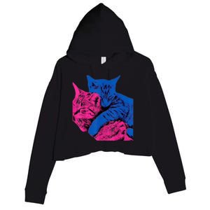 Tv Girl Band French Exit Album Funny Cat Lovers Crop Fleece Hoodie