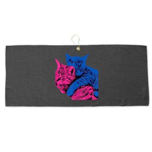 Tv Girl Band French Exit Album Funny Cat Lovers Large Microfiber Waffle Golf Towel