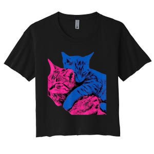 Tv Girl Band French Exit Album Funny Cat Lovers Women's Crop Top Tee