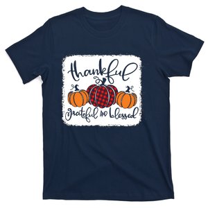 Thankful Grateful Blessed Thanksgiving T-Shirt