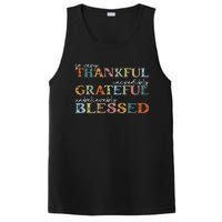 Thankful Grateful Blessed Happy Thanksgiving Day Funny Gifts PosiCharge Competitor Tank