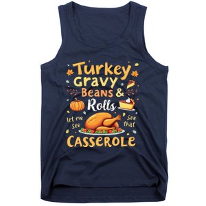 Turkey Gravy Beans And Rolls Let Me See That Casserole Fall Tank Top