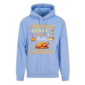 Turkey Gravy Beans And Rolls Let Me See That Casserole Fall Unisex Surf Hoodie