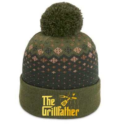 The Grillfather Bbq Grill & Smoker Barbecue Chef The Baniff Cuffed Pom Beanie