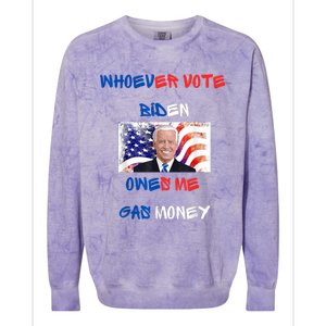 Trump Good Biden Idiot Bad Ugly Stupid Trump Surrendered Colorblast Crewneck Sweatshirt