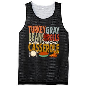 Turkey Gravy Beans And Rolls Let Me See That Casserole Fall Mesh Reversible Basketball Jersey Tank