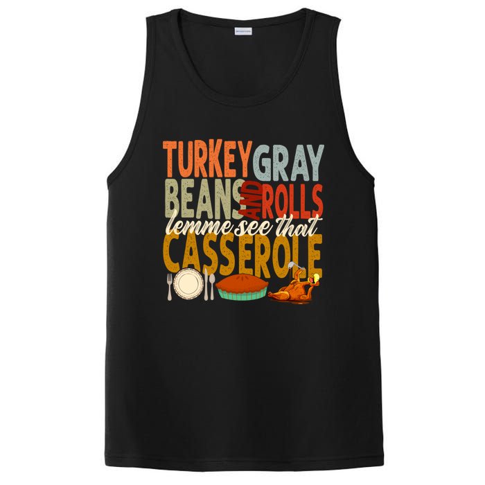 Turkey Gravy Beans And Rolls Let Me See That Casserole Fall PosiCharge Competitor Tank