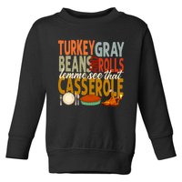 Turkey Gravy Beans And Rolls Let Me See That Casserole Fall Toddler Sweatshirt