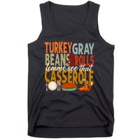 Turkey Gravy Beans And Rolls Let Me See That Casserole Fall Tank Top