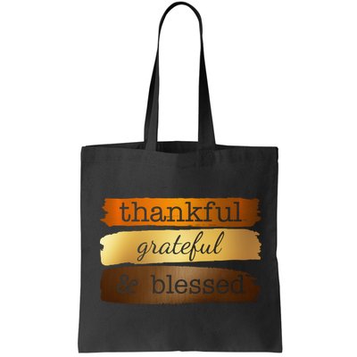 Thankful Grateful Blessed Thanksgiving Holiday Bag